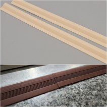 문턱받침 슬로프 휠체어 유모차 경사대 2P 도어 턱받침, 베이지, 2개
