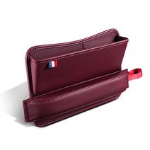 더뉴그랜저 (2019~현재) 튜닝 용품 틈새쿠션+사이드포켓 크랙 수납함 정리함, 와인