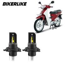 대림 시티에이스2 오토바이 LED 전조등 12V H4헤드램프 2면 헤드라이트 바이크, BLT 12v H4 오토바이LED 2면 블랙