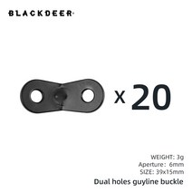 BLACKDEER 8pcs 캠핑 텐트 못 알루미늄 합금 텐트 네일 하이킹 후크 네일 텐트 스테이크 가이 라인 윈드 로프 버클 액세서리, 이중 구멍