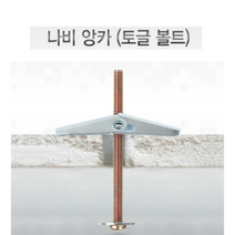 천장 모니터 빔 프로젝트 거치대용 나비 앙카토글 볼트 앙카 석고 4P