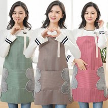 타올패브릭 방수 앞치마/어린이집/꽃집/카페/공방/주방/바리스타/원피스형, 타올 패브릭 방수앞치마 그린, 1개