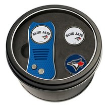 Team Golf MLB 팀 마크 선물 세트 스위치블레이드 디봇 툴 양면 마그네틱 볼 마커 3개 포함 3605034839, Toronto Blue Jays