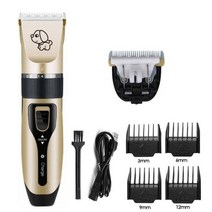 강아지클리퍼 고양이 애견 발바닥 이발기 바리깡 미용기 c6 전문 애완 동물 개 헤어 트리머 동물 손질 클리퍼 커터 기계 면도기 전기 가위 깎는 기계 클리퍼 18650 배터리, [10] No Box 1pc Blade
