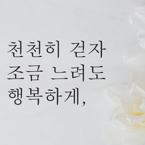 단비데코 감성레터링 스티커 감성문구 응원 명언 현관문 포인트스티커, L-38천천히걷자-블랙