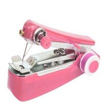 가정용미싱 DIY 미니 재봉틀 바느질 작업 무선 휴대용 의류 유용한 세공 도구 액세서리 1 개, Pink