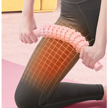 승모근뭉침 차량용 안마기 롤링 마사지기, 핑크