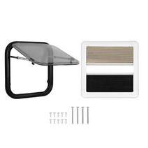 캠핑카창문 암막 커튼이 있는 RV 창 75 도 개방 각도 H500mm W500mm 컷 아웃 푸시 캠핑카 트레일러 밴용