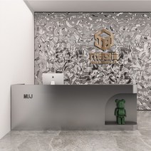 매장 접수대 테이블 병원 미용실 식당 안내데스크 빵가게 카페 계산대 데스크, 1x1x1cm, 실버 스테인리스 스틸 풀백