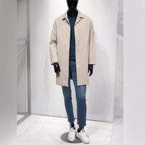 [지이크파렌하이트] 22FW 베이지 스탠카라 집업 트랜치 맥코트 FFN7501 / 양말증정