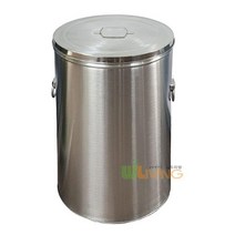 평뚜껑 스텐휴지통 덮개식뚜껑 500x740/145L WL-1291 _ 239599ea