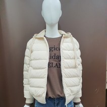 [시에로] 니트후드 경량 숏 다운점퍼 SI4JPF302IV