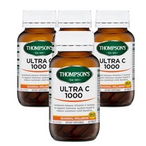 호주 톰슨 Thompsons Vitamin C 울트라 비타민C 1000mg 60정, 4팩