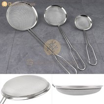 골든트리스텐 거품 건지기 국자 거품국자 거름채망 면뜰채 채반, 소 (7cm x 1.5cm x 23.5cm)