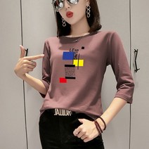 뉴타임즈 데일리 면 라운드넥 7부 티셔츠30