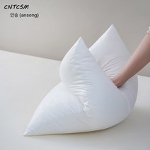 CNTCSM 제조사 직판 소파 베개 코어 허리 베개 주문 제작 고탄성 내마모 쿠션 프린트 내담 45 50 60 70 80, 55*55 약 700g【50베개 커버 포함】