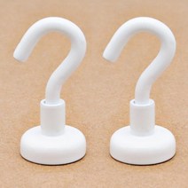 초강력 네오디움 자석 후크 고리 걸이 행거 가방 다용도 마스크 현관 차키, 블랙