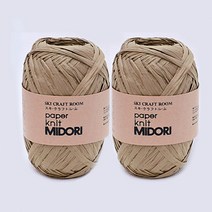 [앵콜스] (10+1) 미도리 종이실 (40g X 2볼) 여름 코바늘 뜨개실, 203 진베이지