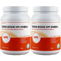 자주가게 분리 유청 단백질 WPI 락토프리 식약청 해썹 인증 대용량 600g, 2개
