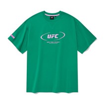 UFC 액티브 빅로고 릴렉스핏 반팔 티셔츠 그린 U2SSU2306GN