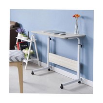 풀옵션원룸 고시텔 컴퓨터테이블 고시원 사이드테이블 침대책상 쇼파테이블 노트북책상 이동식책상, 화이트연보라 80x40