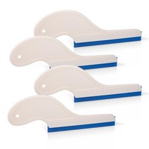 FOSHIO-자동차 착색 도구 스노우 워터 와이퍼 블레이드 고무 스퀴지 클리너 자동 청소 도구 자동차 랩 창 착색 아이스 스크레이퍼 4 개, 하나, 보여진 바와 같이