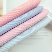 인형옷 양말만들기 원단 자투리천 무지 스판 40수 골지 원단패키지 4종, 하늘