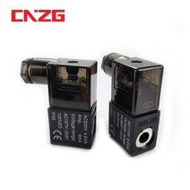공압 공기 AirTAC 솔레노이드 코일 밸브 코일 검정 DC12V DC24V AC110V AC220V 4v210-08 2v025