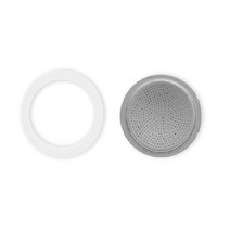Bialetti 비알레띠 에스프레소 Spare Part 9 컵 Aluminium Silicone Gasket 필터 선물, Spare Part 9 Cup