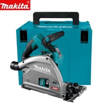 플런지쏘 원형톱 테이블쏘 makita sp001g 레일 전기 원형 톱 40v 충전식 브러시리스 고성능 목재 절단기 165mm 원래 전동 공구, 케이스 포함 sp001g
