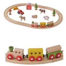 5살장난감 원목 동물 기차레일 놀이세트 기차놀이 레일완구 놀잇감 유치원 어린이 어린이선물
