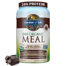 Garden of Life 유기농 식사 대체용 쉐이크 - 초콜릿 식물 기반 비건 단백질 파우더 완두콩 단백질 새싹 채소 프로바이오틱스 유제품 무료 올인원 쉐이크(28인분), 2.25파운드(1팩)