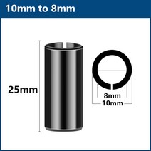 루터기 트리머 1pc 어댑터 콜릿 6mm 6.35mm 8mm 9.5mm 10mm 라우터 비트 CNC 기계 액세서리용 콜렛 척, 09 10mm to 8mm