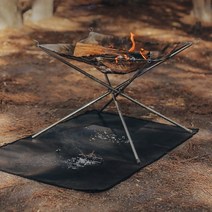 캠핑 방염포 방열시트 방열패드 방염매트 화로대매트, L (60cm x 51cm), 1개