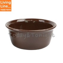 Kitchen 플라스틱 뚝배기 단체급식 식당 PC 탕기 설렁탕기 육개장 깨지지않는 가벼운 해장국 그릇, ♡PC뚝배기 (밤색)♡, [ 1개 ]