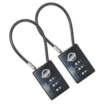 SISAV 3 Digit Cable Combination Lock 5 inches Cable for School Gym Locker Filing Cabinets Helmet Too, 13cm(5in)Cable, Black