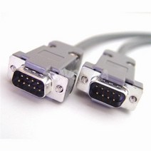수작업 RS232 9핀 수-수 2M 크로스케이블 시리얼통신