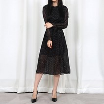 그저그녀 W0168 도트플리치 원피스