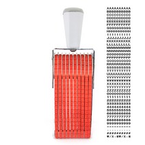 10단 영문+숫자 일체형 넘버링 48x4mm 도장 자동스탬프 자동스템프 고무인 넘버링, 1세트