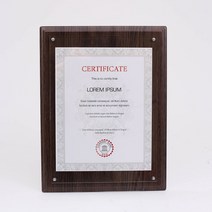 클래식 허가증 상장 액자(A4) 수료증 벽걸이 탁상액자