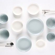 몬드 2인 식기세트12p 그릇세트 도자기 가족 홈 홈세트 4인, 화이트블루, 본상품선택