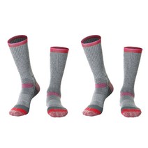 2 쌍 메리노 양모 열 양말 겨울 남성 여성 야외 스포츠 소프트 스키 하이킹 스노우 보드 Thermosocks Thicken, XL(43-47), Type N