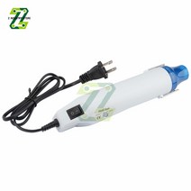 열풍기 히팅건 가열총 공업용 드라이기 열 수축 튜브 용 300w 220v 전기 뜨거운 공기 열총 euus 플러그, 흰색 미국 플러그