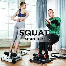[KT알파쇼핑]이화에스엠피 숀리 뉴 올인원 스쿼트 머신 자세 운동 기구 하체 허벅지, 블랙