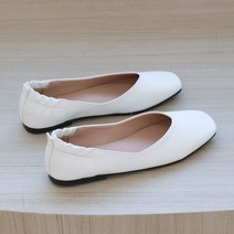 여성 빅사이즈 발편한 주름스판 단화 플랫슈즈 솔로 230~260