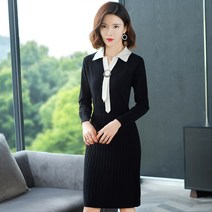 요모조모 1758 카라 스카프 플리츠 원피스
