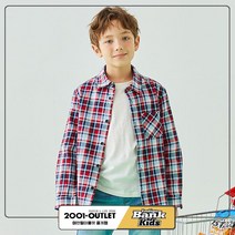 인디고키즈 체크 베이직 셔츠 (레드)_중계점 베이직 디자인 체크 셔츠 남방 활용도 좋은 코디 아이템