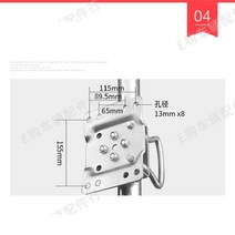 관세포함 quot자키 휠 스윙 업 솔리드 고무 1500ls 카라반 RV 보트 트레일러 잭 부품 mpervn 액세서리, 한개옵션0