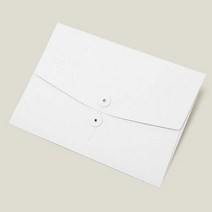 단추 봉투 A4 서류 보관함 / 재생지 프레젠테이션 폴더 포토박스 크라프트 화이트 하도메, 스노우화이트