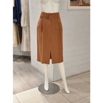 [AK PLAZA] [SOUP] 앞 트임 벨티드 스커트 (SZ4SR34)